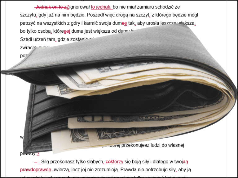 Ile kosztuje korekta