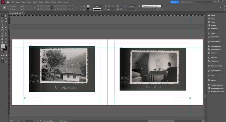 Screeh shot programu InDesign