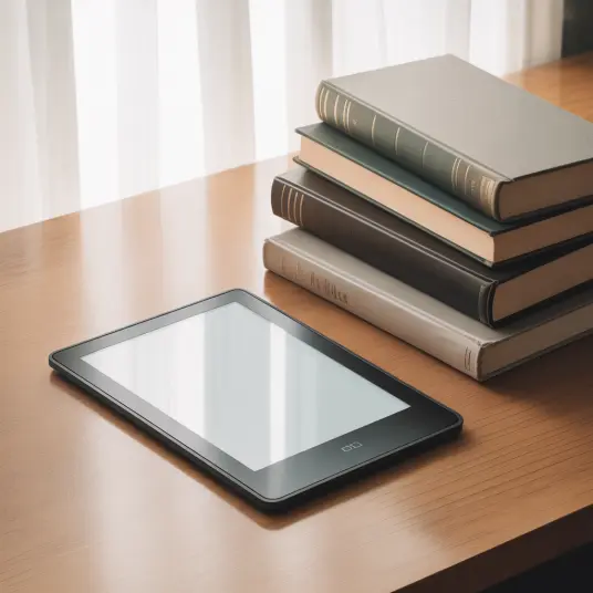 Czytnik e-booków i kilka książek